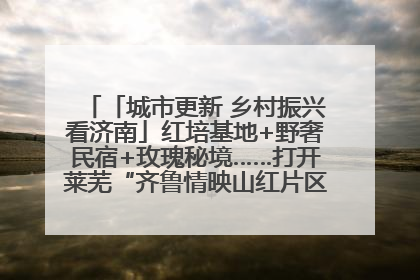 「城市更新 乡村振兴看济南」红培基地+野奢民宿+玫瑰秘境……打开莱芜“齐鲁情映山红片区”的破圈秘籍