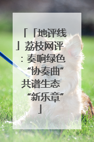 「地评线」荔枝网评：奏响绿色“协奏曲” 共谱生态“新乐章”