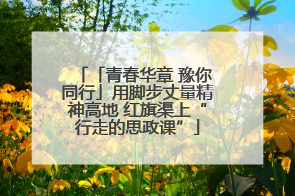「青春华章 豫你同行」用脚步丈量精神高地 红旗渠上“行走的思政课”