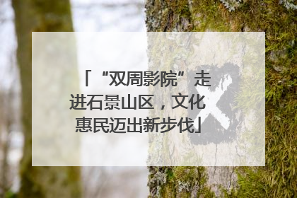 “双周影院”走进石景山区，文化惠民迈出新步伐
