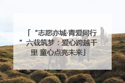 “志愿亦城·青爱同行”六载筑梦：爱心跨越千里 童心点亮未来
