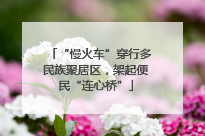 “慢火车”穿行多民族聚居区，架起便民“连心桥”