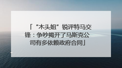 “木头姐”锐评特马交锋：争吵揭开了马斯克公司有多依赖政府合同