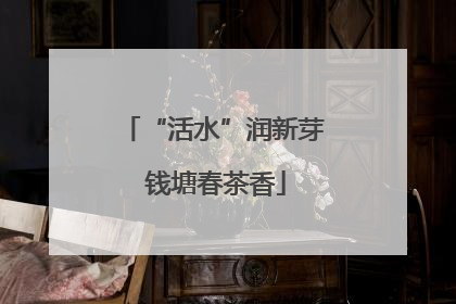 “活水”润新芽 钱塘春茶香