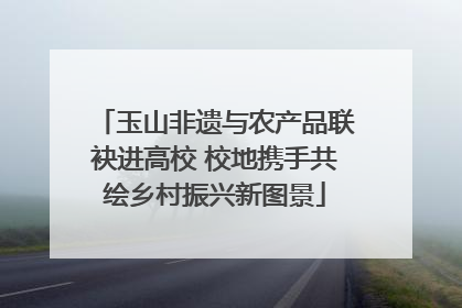 玉山非遗与农产品联袂进高校 校地携手共绘乡村振兴新图景