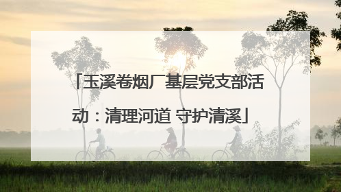 玉溪卷烟厂基层党支部活动：清理河道 守护清溪