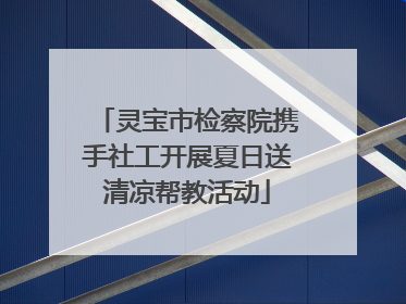 灵宝市检察院携手社工开展夏日送清凉帮教活动