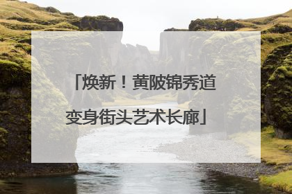 焕新！黄陂锦秀道变身街头艺术长廊