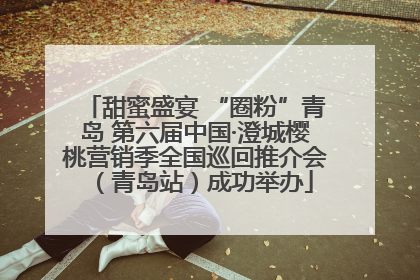 甜蜜盛宴 “圈粉”青岛 第六届中国·澄城樱桃营销季全国巡回推介会（青岛站）成功举办