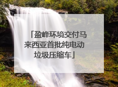 盈峰环境交付马来西亚首批纯电动垃圾压缩车