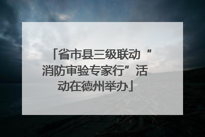 省市县三级联动“消防审验专家行”活动在德州举办
