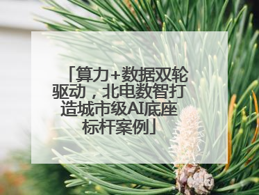 算力+数据双轮驱动，北电数智打造城市级AI底座标杆案例