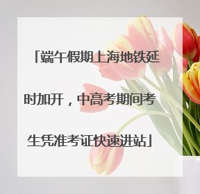 端午假期上海地铁延时加开，中高考期间考生凭准考证快速进站