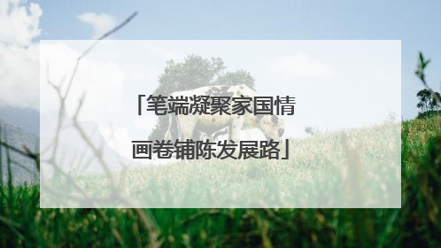 笔端凝聚家国情  画卷铺陈发展路