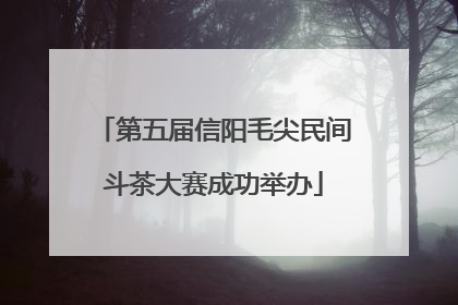 第五届信阳毛尖民间斗茶大赛成功举办