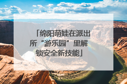 绵阳萌娃在派出所“游乐园”里解锁安全新技能