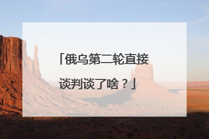 俄乌第二轮直接谈判谈了啥？