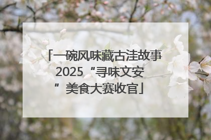 一碗风味藏古洼故事 2025“寻味文安”美食大赛收官