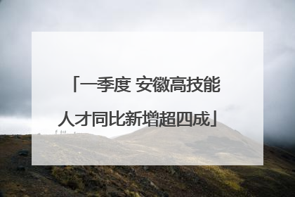 一季度 安徽高技能人才同比新增超四成