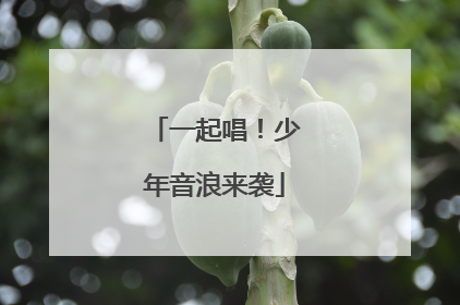 一起唱！少年音浪来袭