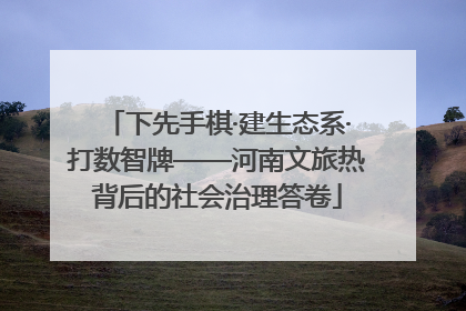 下先手棋·建生态系·打数智牌——河南文旅热背后的社会治理答卷