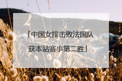 中国女排击败法国队 获本站赛事第二胜