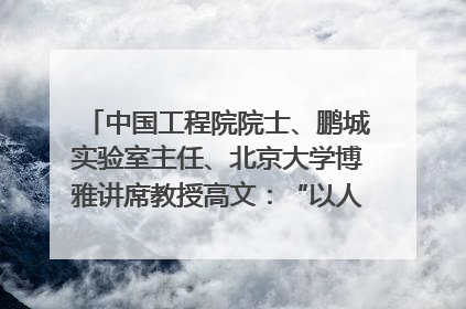 中国工程院院士、鹏城实验室主任、北京大学博雅讲席教授高文：“以人为本 智能向善” 推动文化与科技相生相促｜聚焦2025文化强国建设高峰论坛