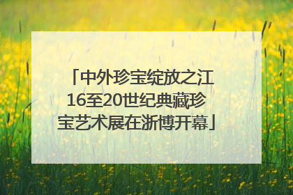 中外珍宝绽放之江 16至20世纪典藏珍宝艺术展在浙博开幕