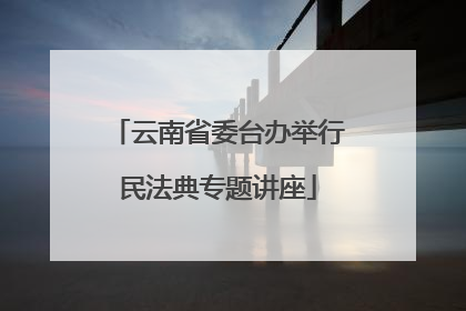 云南省委台办举行民法典专题讲座