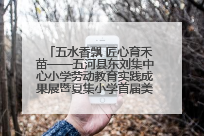 五水香飘 匠心育禾苗——五河县东刘集中心小学劳动教育实践成果展暨夏集小学首届美食节盛大举行