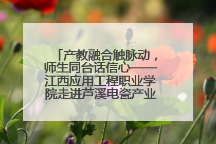 产教融合触脉动，师生同台话信心——江西应用工程职业学院走进芦溪电瓷产业园创新思政课堂