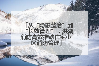 从“隐患整治”到“长效管理”，洪湖消防高效推动住宅小区消防管理