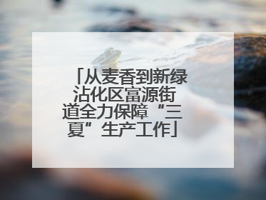 从麦香到新绿 沾化区富源街道全力保障“三夏”生产工作