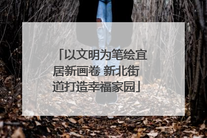 以文明为笔绘宜居新画卷 新北街道打造幸福家园