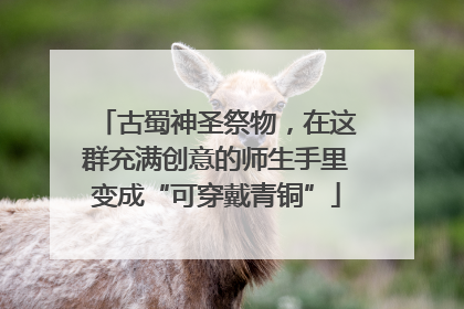 古蜀神圣祭物，在这群充满创意的师生手里变成“可穿戴青铜”