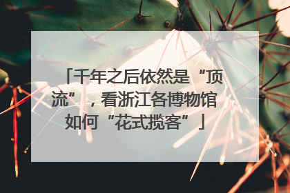 千年之后依然是“顶流”，看浙江各博物馆如何“花式揽客”