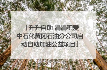 升升自助 涓涓积爱 中石化黄冈石油分公司启动自助加油公益项目