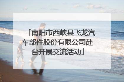 南阳市西峡县飞龙汽车部件股份有限公司赴台开展交流活动