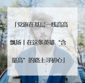 党旗在基层一线高高飘扬丨在这条英雄“含量高”的路上寻初心