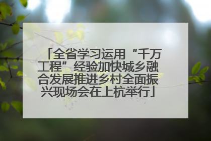 全省学习运用“千万工程”经验加快城乡融合发展推进乡村全面振兴现场会在上杭举行