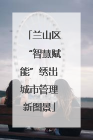 兰山区“智慧赋能”绣出城市管理新图景