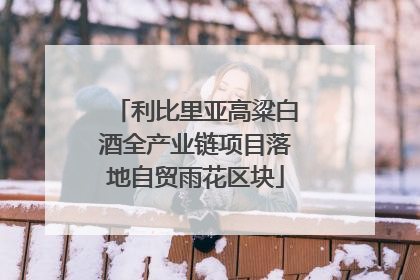 利比里亚高粱白酒全产业链项目落地自贸雨花区块