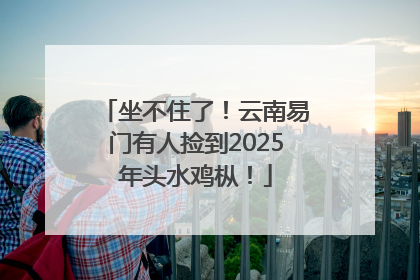 坐不住了！云南易门有人捡到2025年头水鸡枞！
