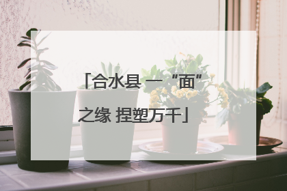 合水县 一“面”之缘 捏塑万千