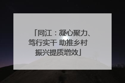 同江：凝心聚力、笃行实干 助推乡村振兴提质增效