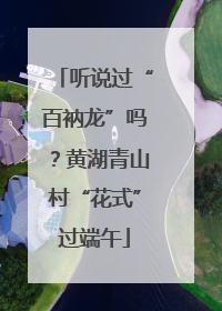 听说过“百衲龙”吗？黄湖青山村“花式”过端午