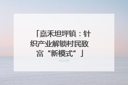 嘉禾坦坪镇：针织产业解锁村民致富“新模式”