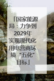 国家能源局：力争到2029年实现现代化用电营商环境“五化”目标