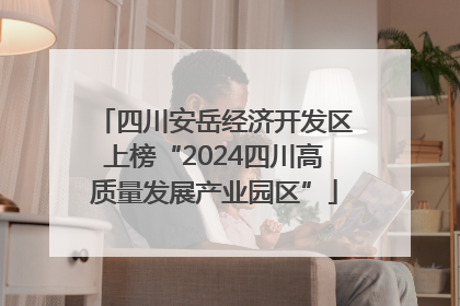 四川安岳经济开发区上榜“2024四川高质量发展产业园区”