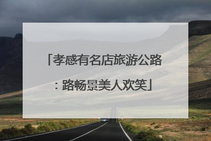 孝感有名店旅游公路：路畅景美人欢笑